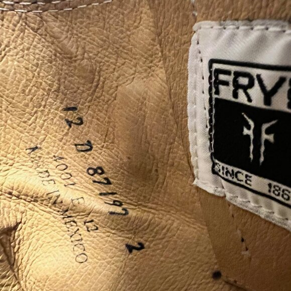 Frye Engineer Boots – Black Leather – Sizes R13/L12 – Like New - Picture 3 of 4